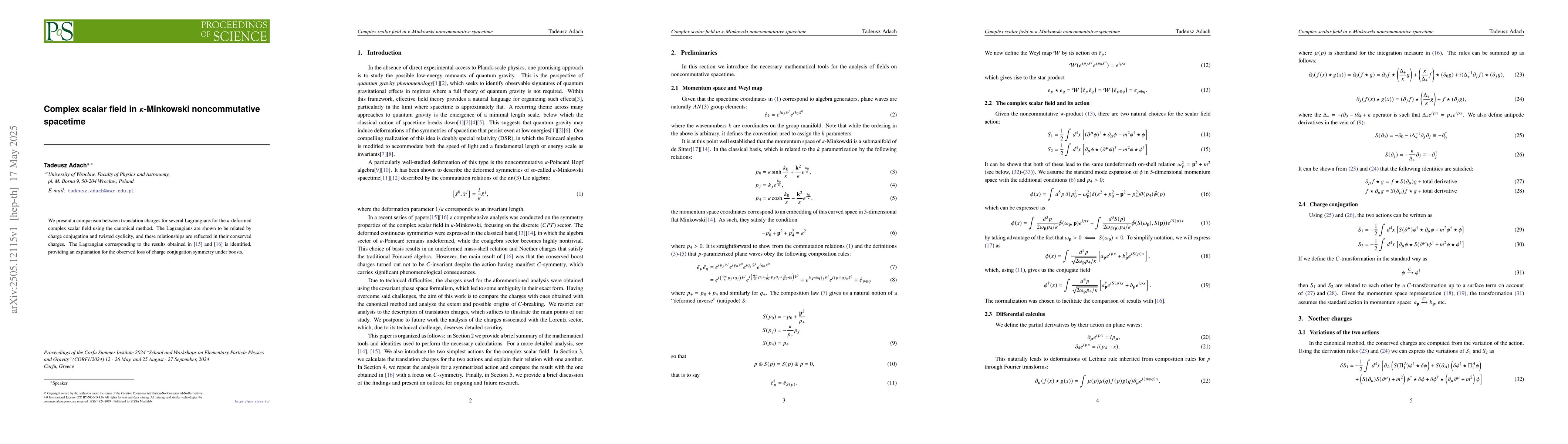 Thumbnail for Complex scalar field in κ-Minkowski noncommutative spacetime