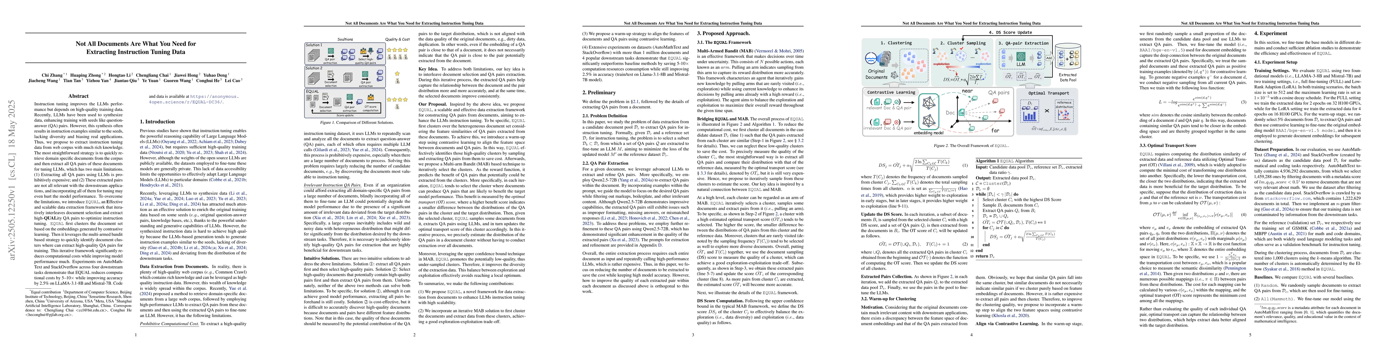 Thumbnail for Not All Documents Are What You Need for Extracting Instruction Tuning
  Data