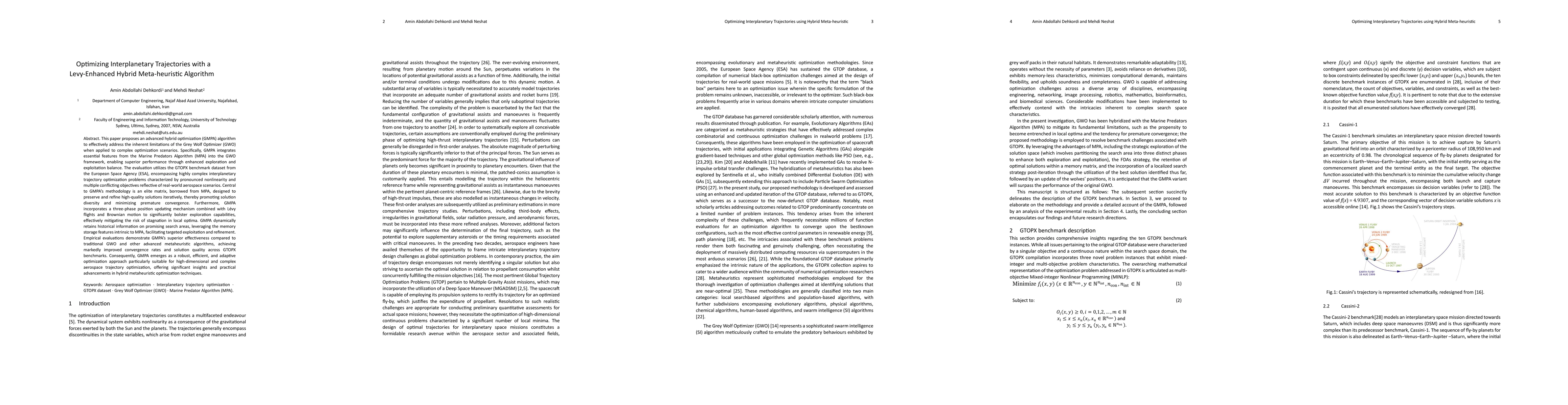 Thumbnail for Optimizing Interplanetary Trajectories using Hybrid Meta-heuristic