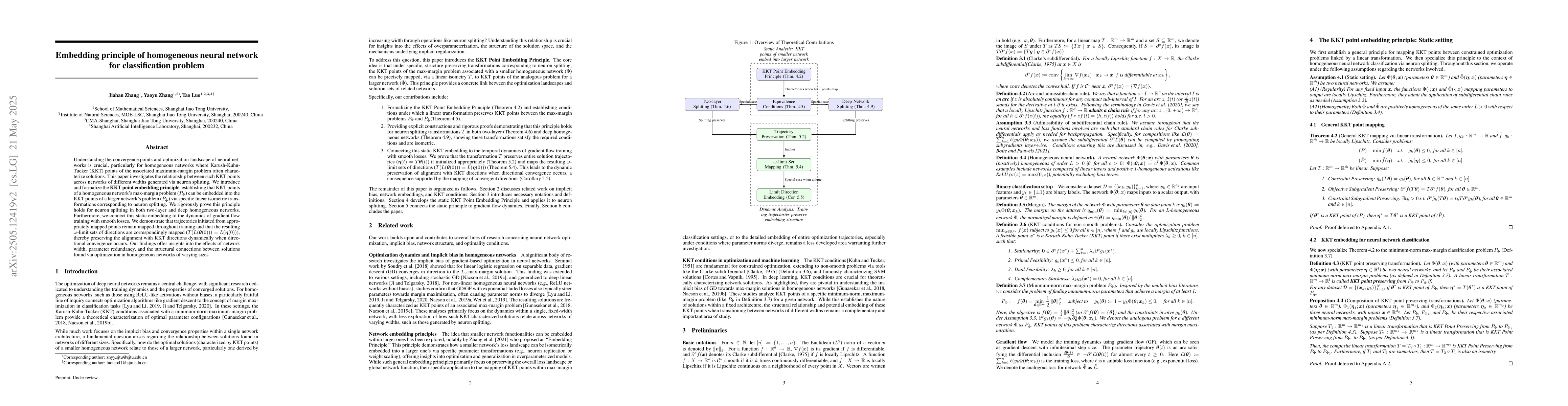 Thumbnail for Embedding principle of homogeneous neural network for classification
  problem