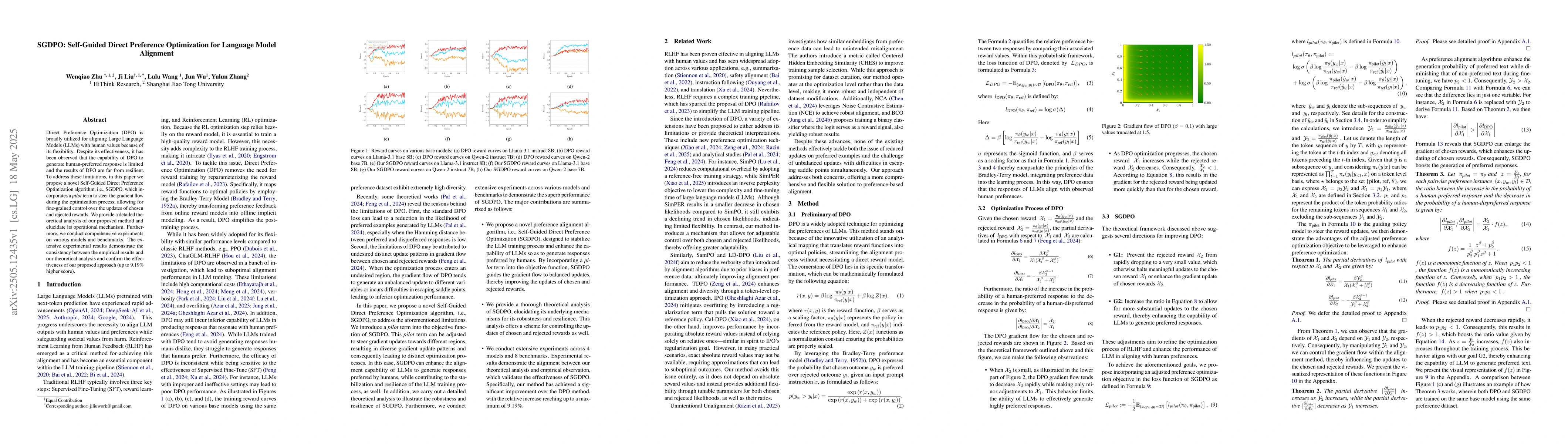 Thumbnail for SGDPO: Self-Guided Direct Preference Optimization for Language Model
  Alignment