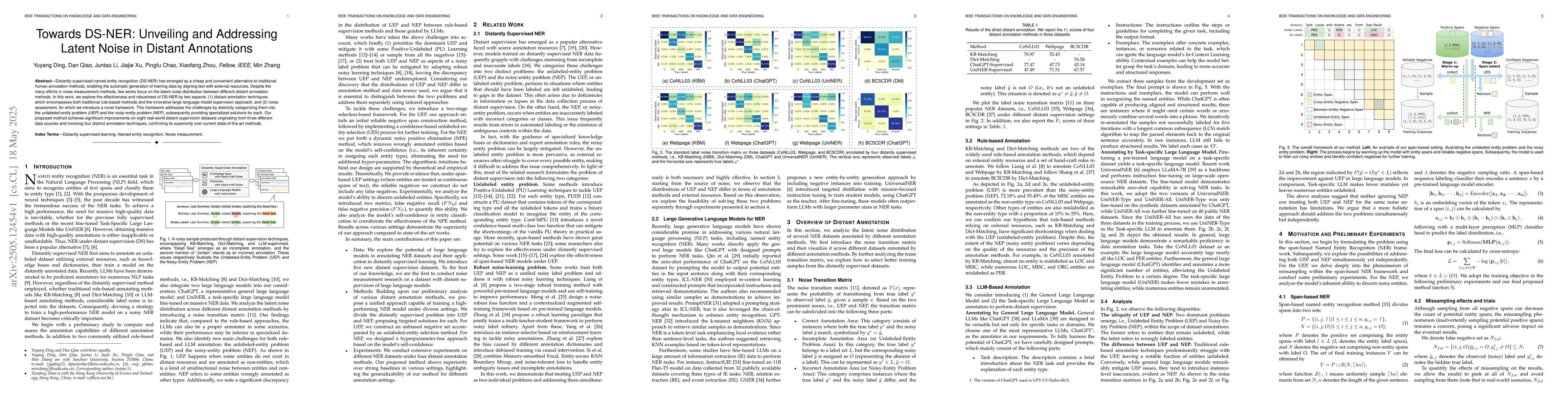 Thumbnail for Towards DS-NER: Unveiling and Addressing Latent Noise in Distant
  Annotations