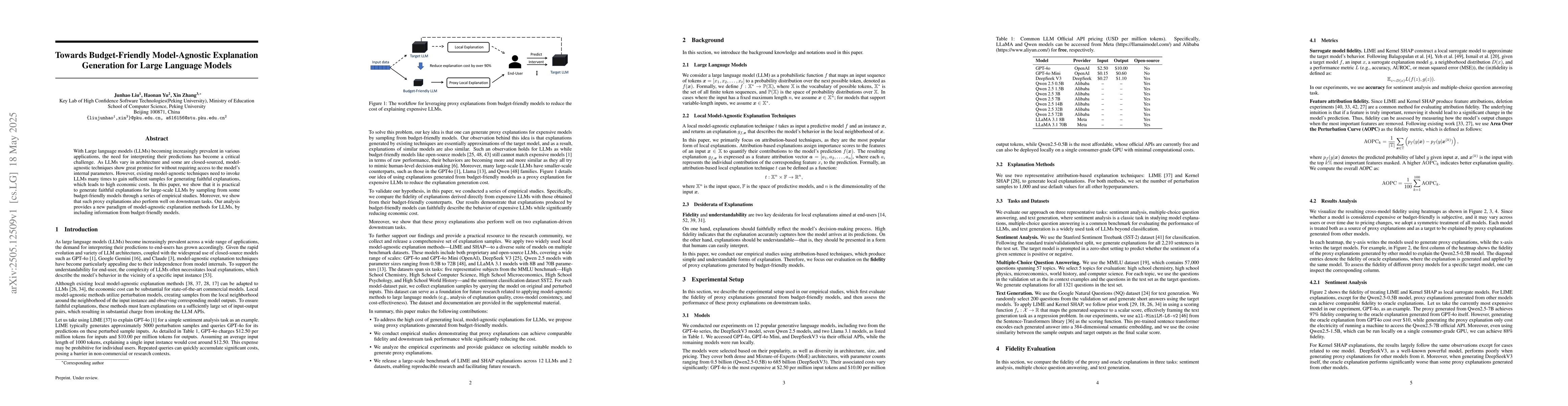 Thumbnail for Towards Budget-Friendly Model-Agnostic Explanation Generation for Large
  Language Models