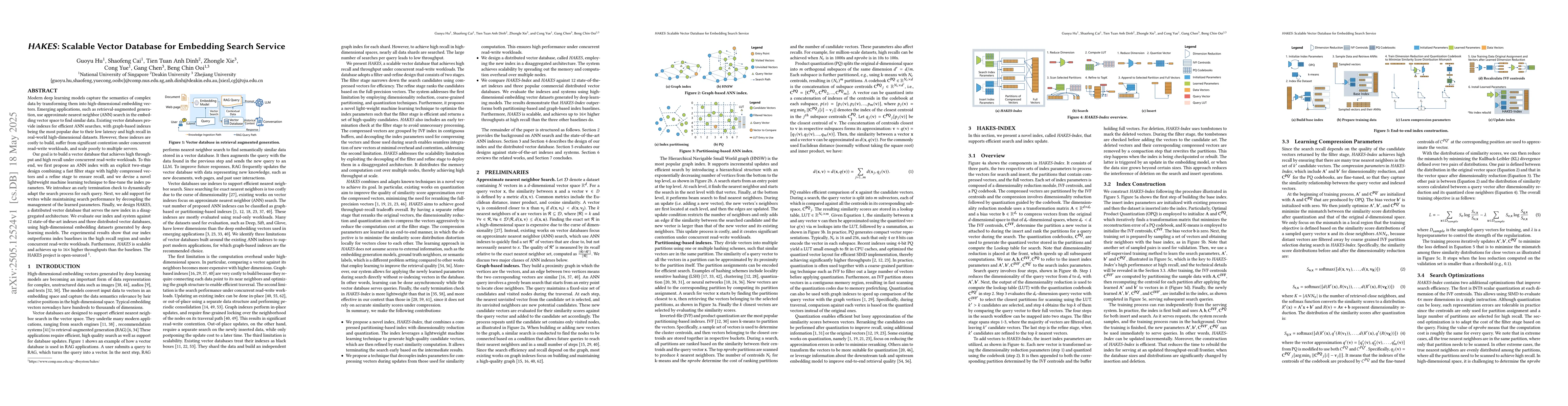 Thumbnail for HAKES: Scalable Vector Database for Embedding Search Service