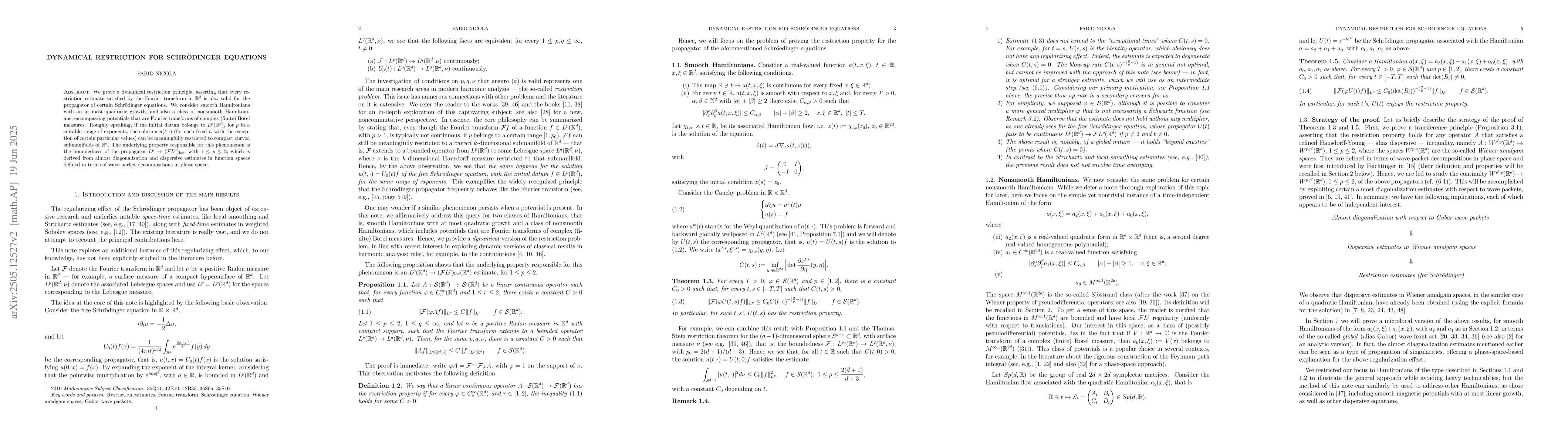 Thumbnail for Restriction for Schrödinger equations