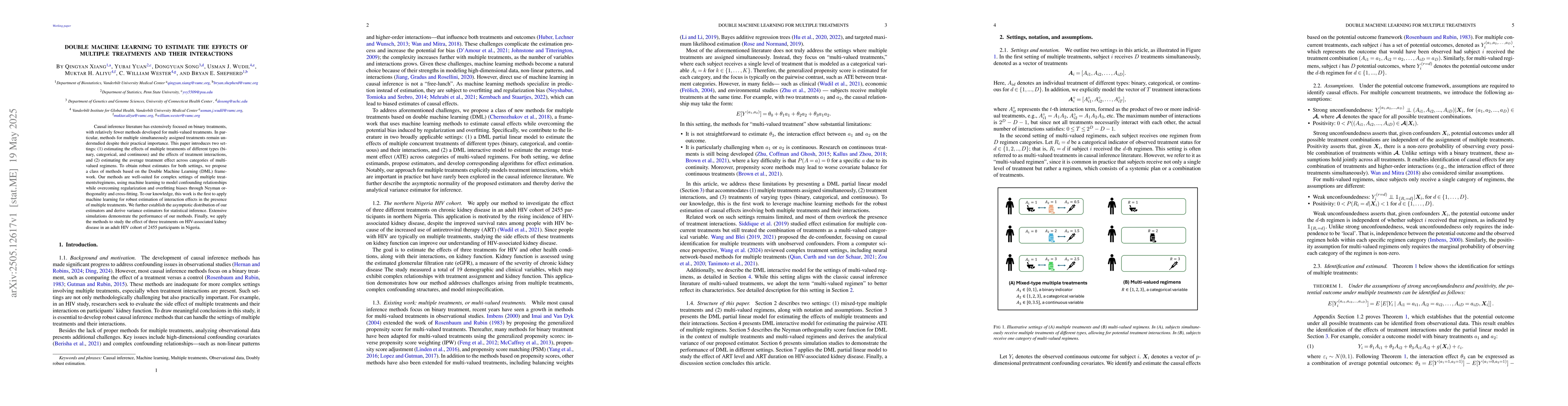 Thumbnail for Double machine learning to estimate the effects of multiple treatments
  and their interactions