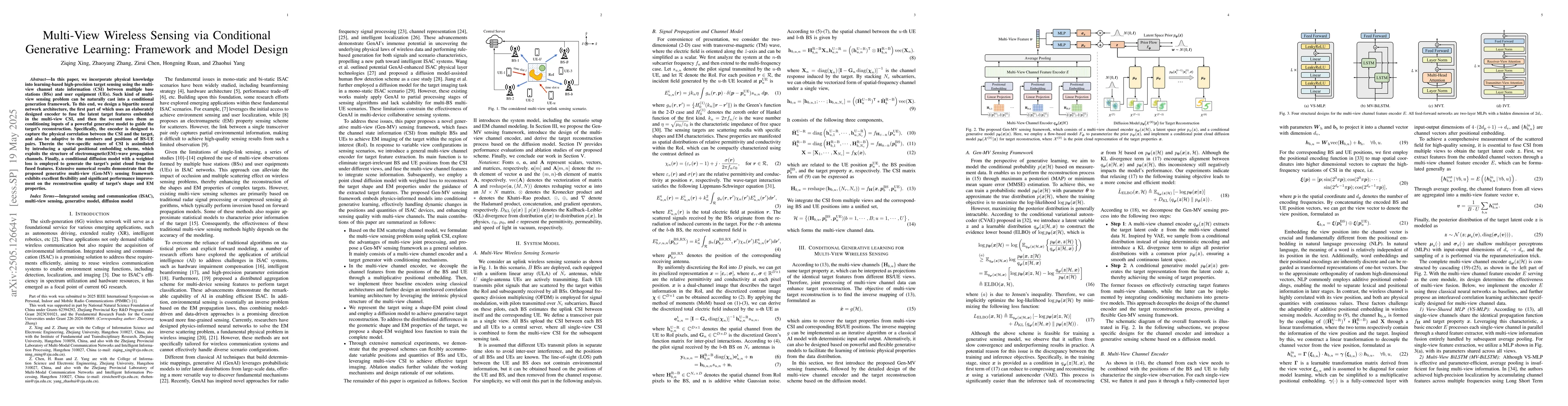 Thumbnail for Multi-View Wireless Sensing via Conditional Generative Learning:
  Framework and Model Design
