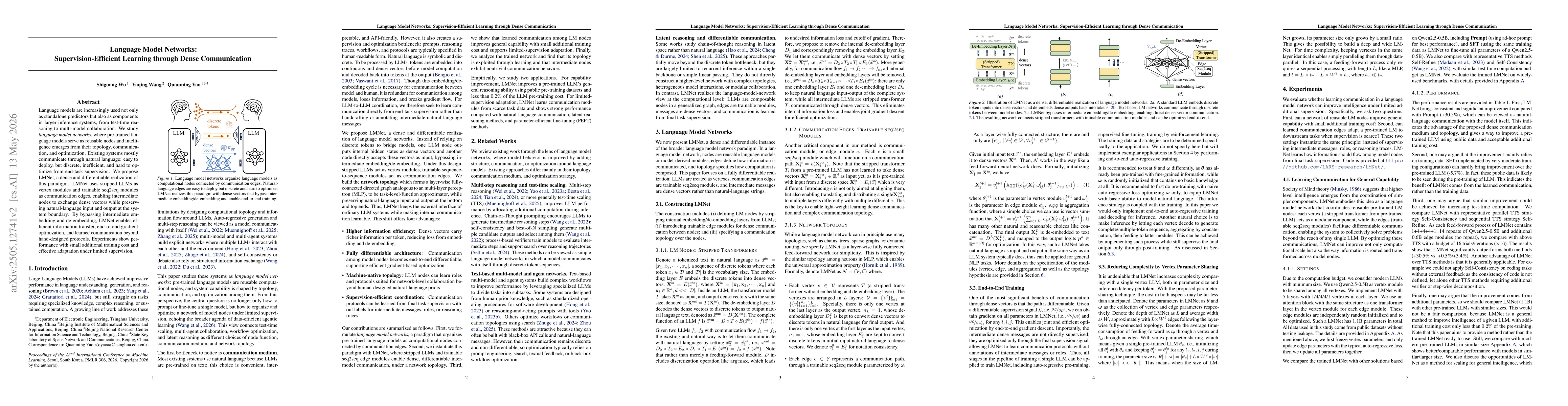 Thumbnail for Language Model Networks: Supervision-Efficient Learning through Dense Communication
