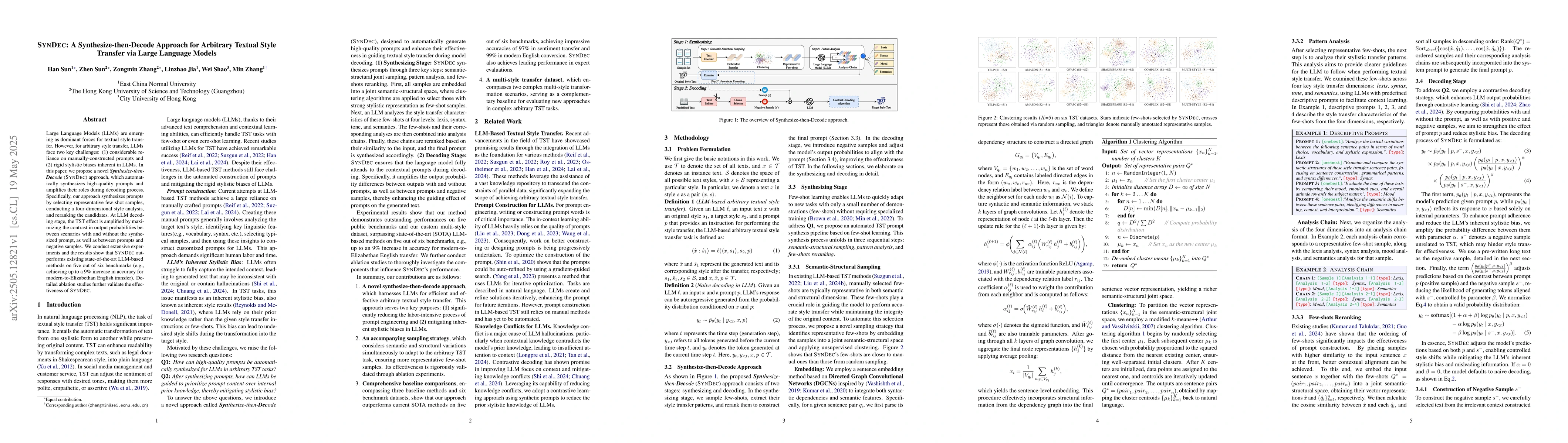 Thumbnail for SynDec: A Synthesize-then-Decode Approach for Arbitrary Textual Style
  Transfer via Large Language Models