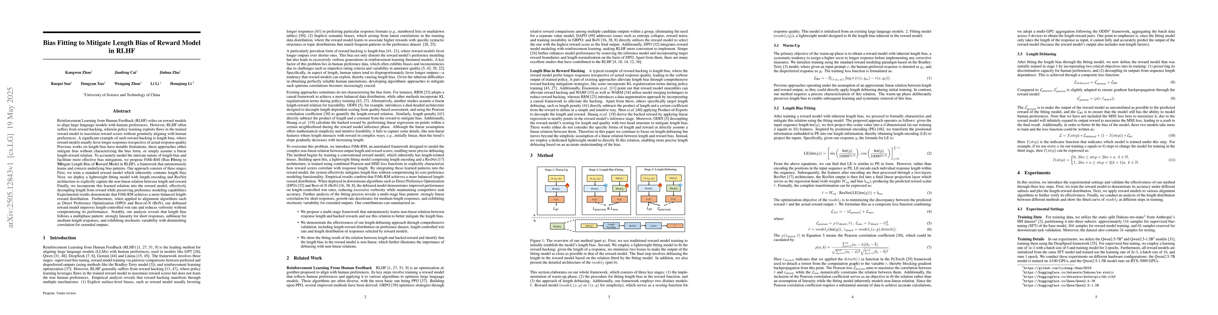 Thumbnail for Bias Fitting to Mitigate Length Bias of Reward Model in RLHF