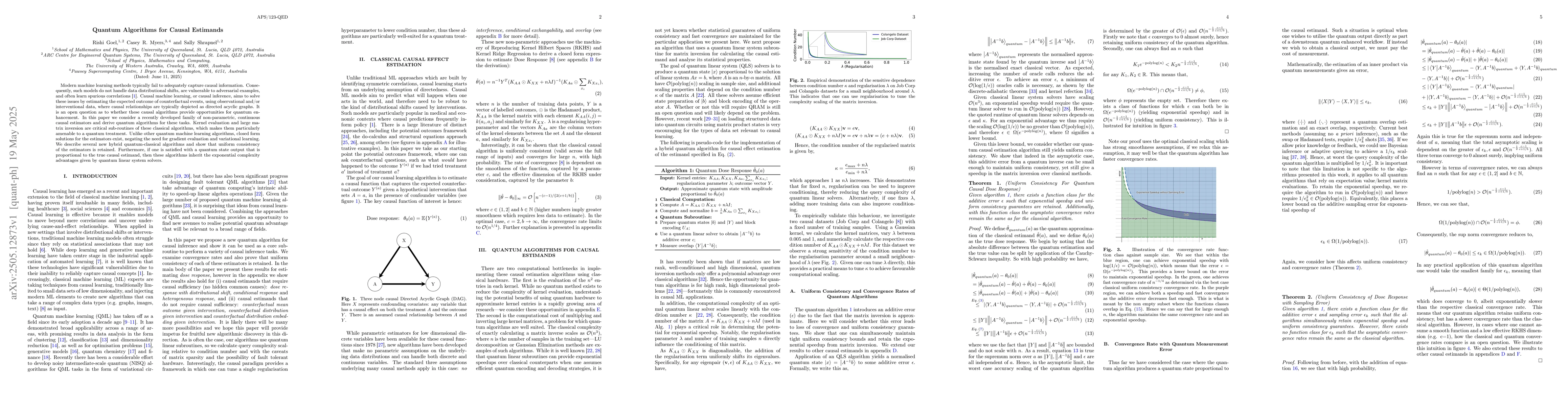 Thumbnail for Quantum Algorithms for Causal Estimands