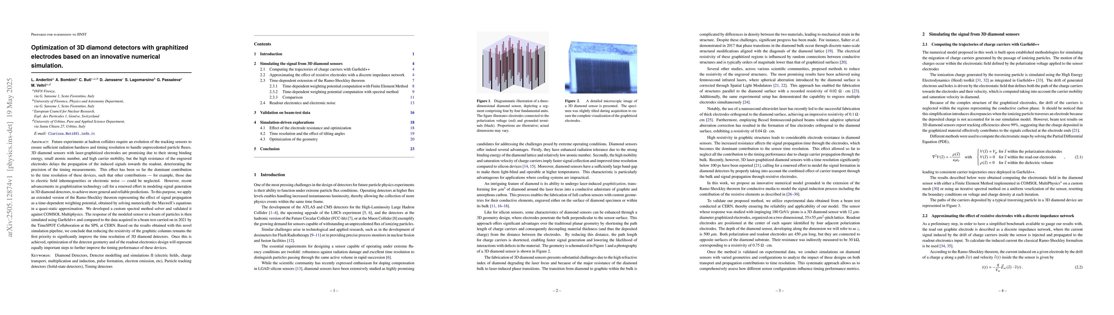 Thumbnail for Optimization of 3D diamond detectors with graphitized electrodes based
  on an innovative numerical simulation