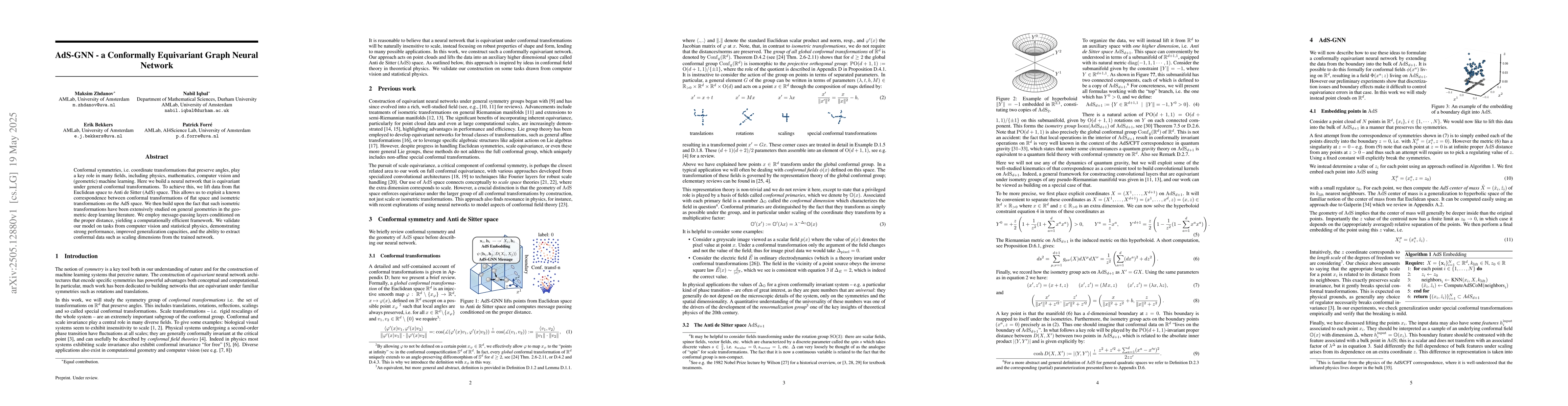Thumbnail for AdS-GNN -- a Conformally Equivariant Graph Neural Network