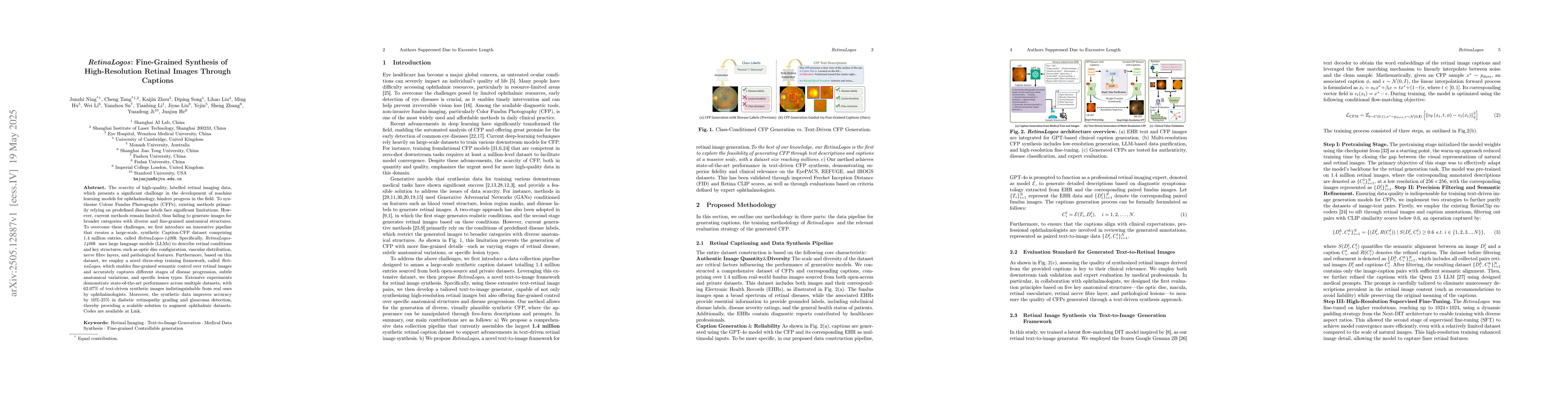 Thumbnail for RetinaLogos: Fine-Grained Synthesis of High-Resolution Retinal Images
  Through Captions