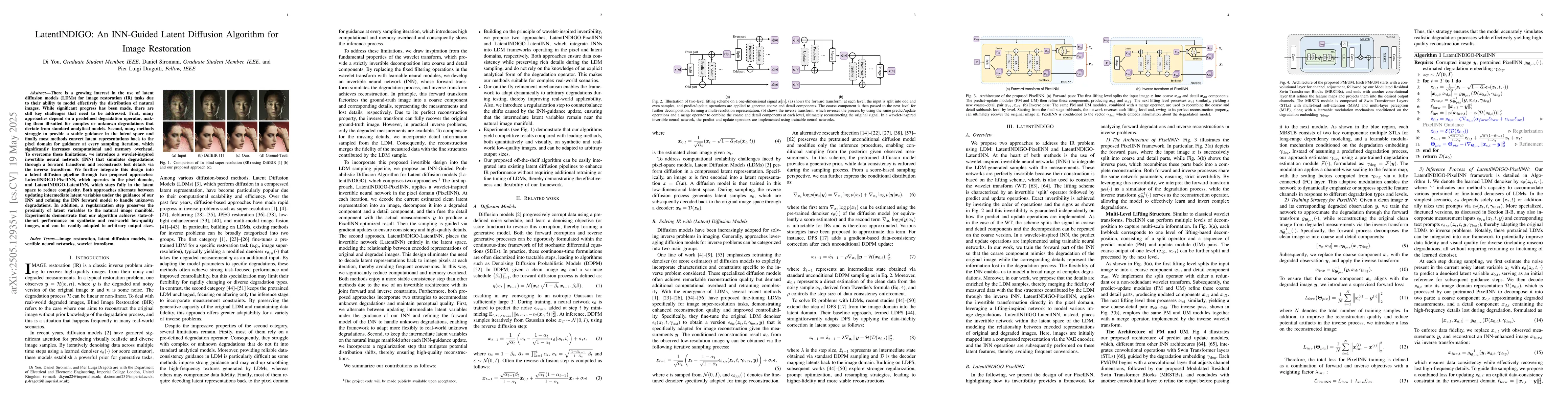 Thumbnail for LatentINDIGO: An INN-Guided Latent Diffusion Algorithm for Image
  Restoration