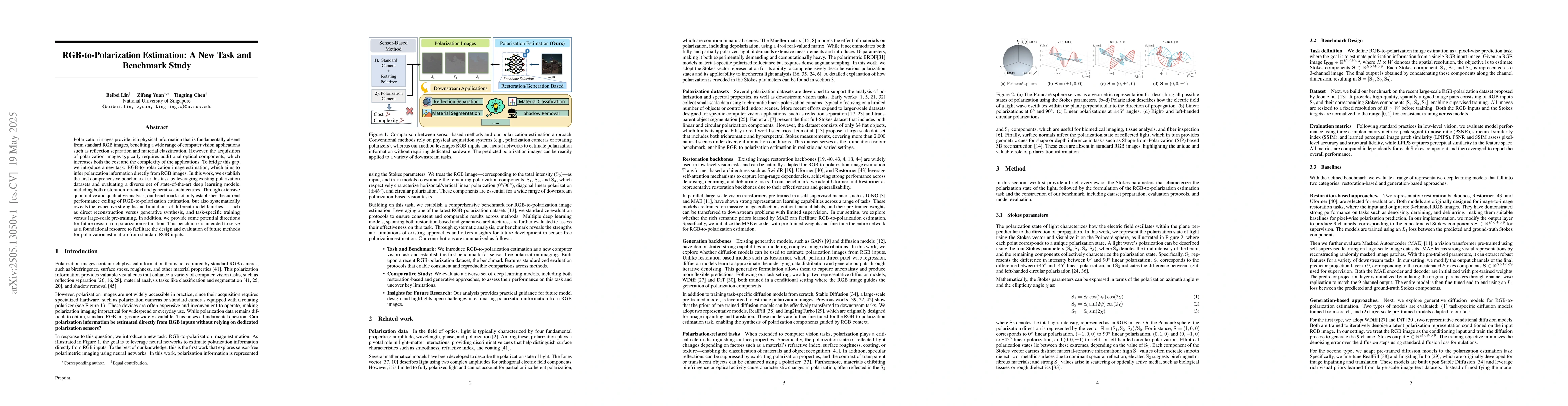 Thumbnail for RGB-to-Polarization Estimation: A New Task and Benchmark Study