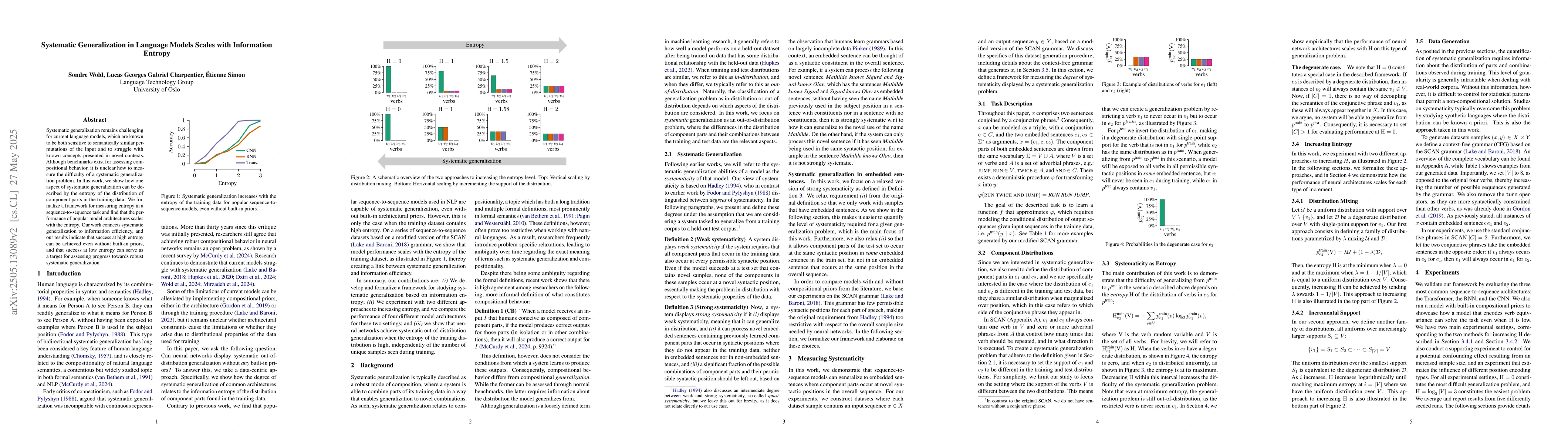 Thumbnail for Systematic Generalization in Language Models Scales with Information
  Entropy