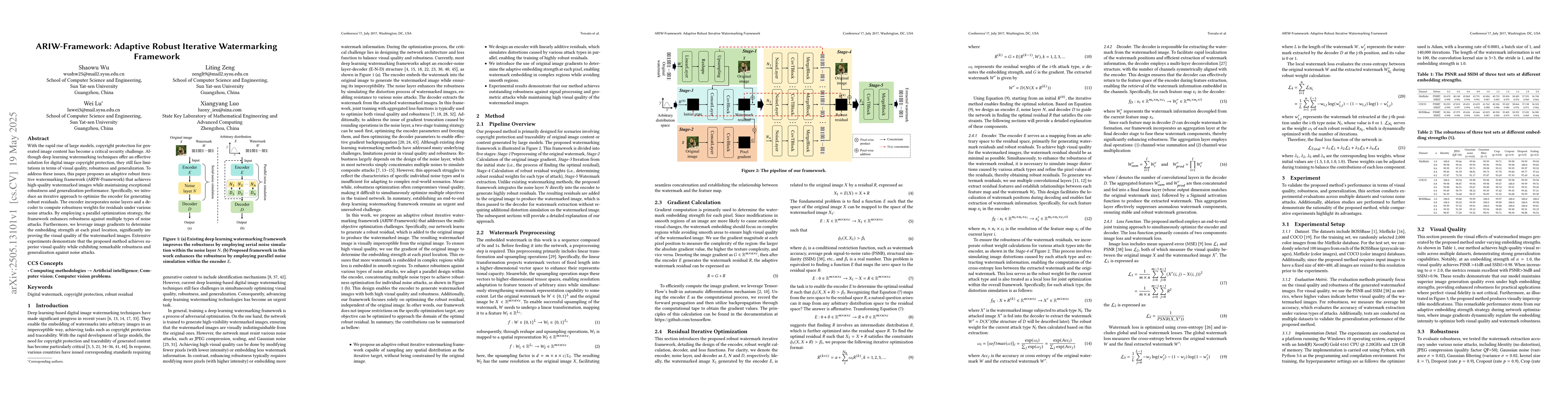 Thumbnail for ARIW-Framework: Adaptive Robust Iterative Watermarking Framework