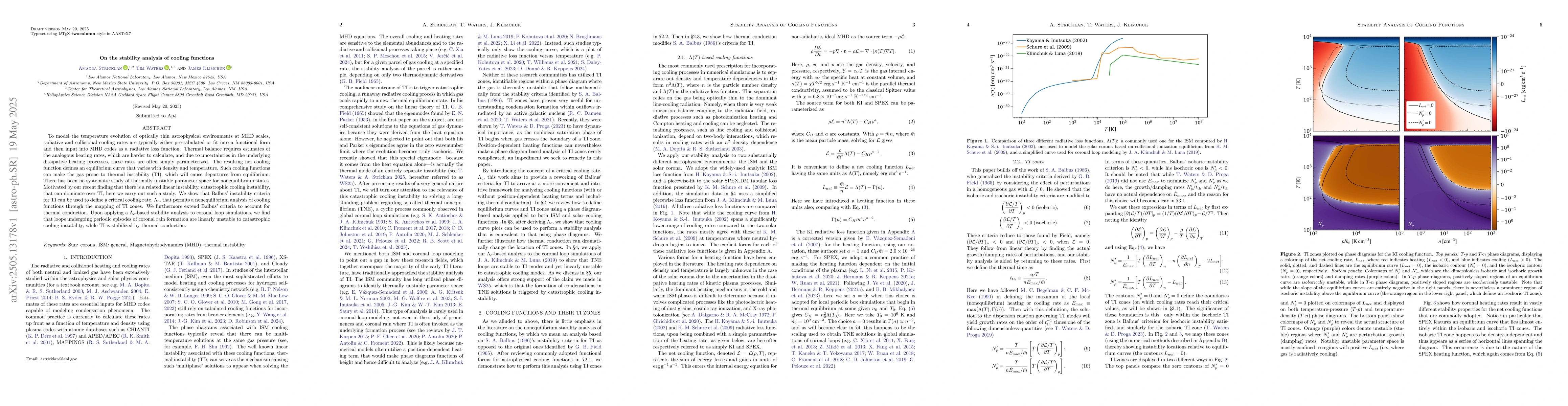 Thumbnail for On the stability analysis of cooling functions