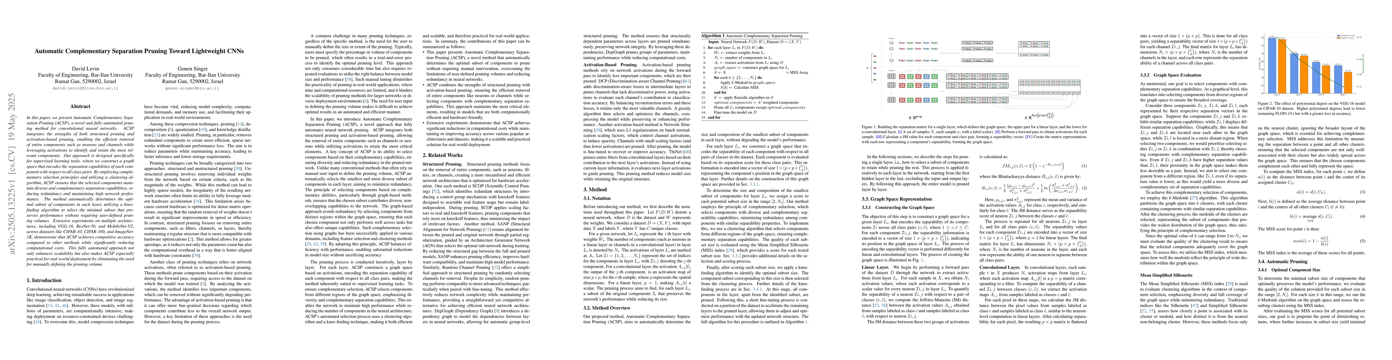 Thumbnail for Automatic Complementary Separation Pruning Toward Lightweight CNNs