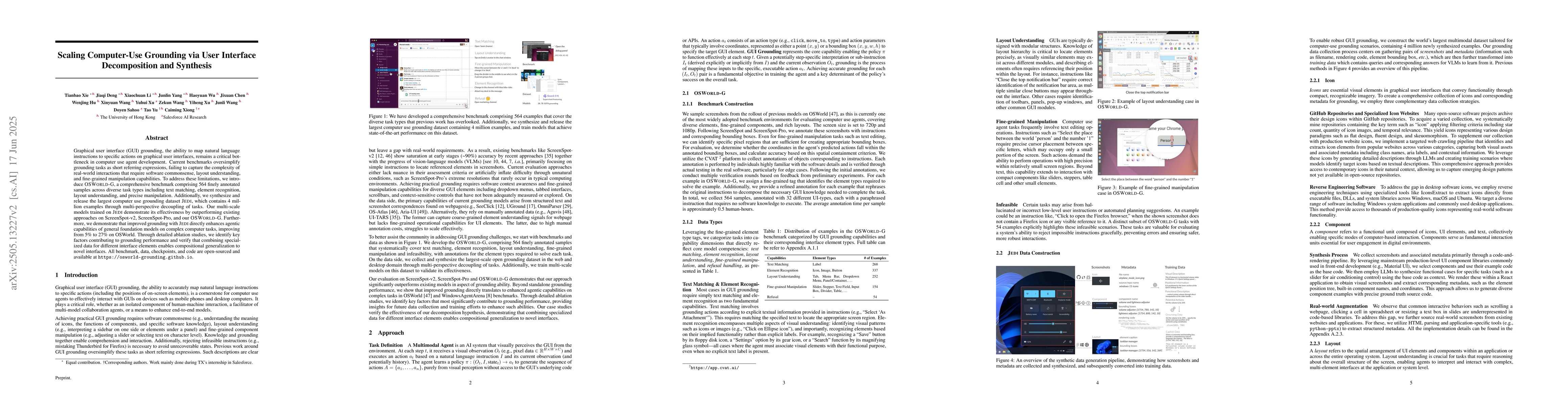 Thumbnail for Scaling Computer-Use Grounding via User Interface Decomposition and
  Synthesis