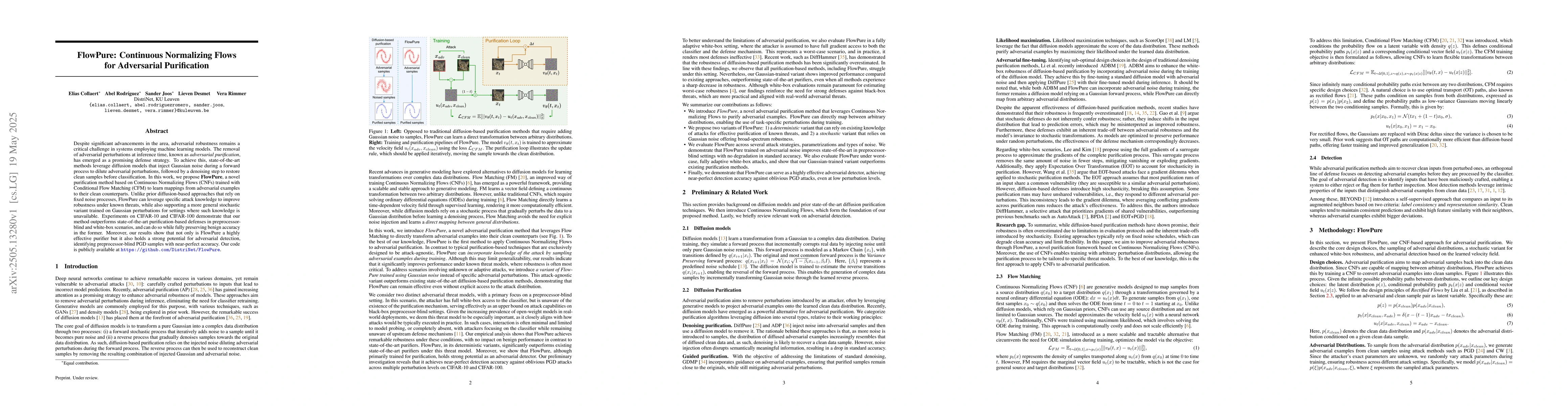 Thumbnail for FlowPure: Continuous Normalizing Flows for Adversarial Purification