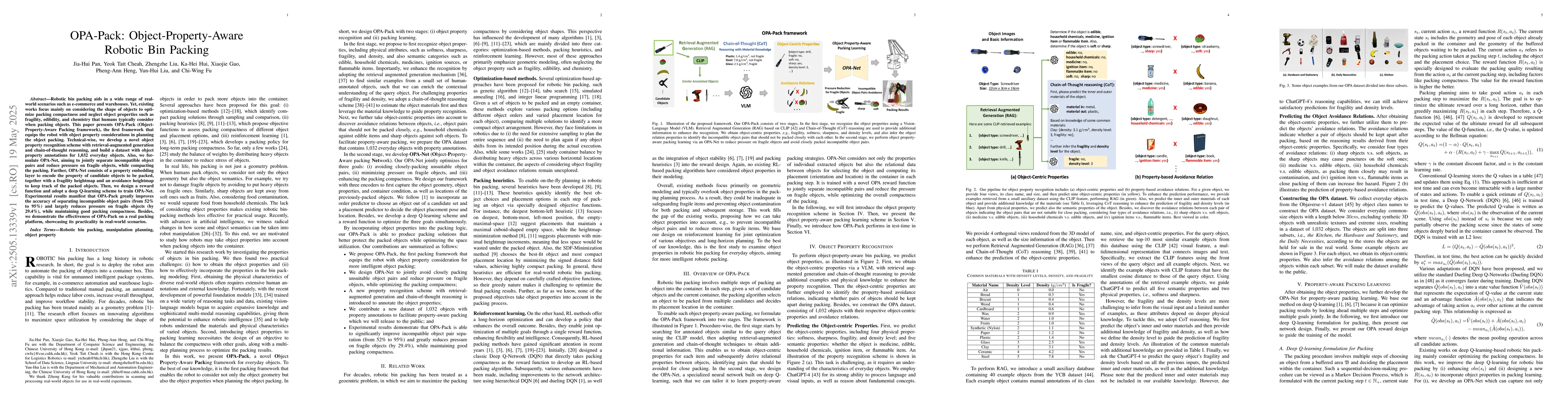 Thumbnail for OPA-Pack: Object-Property-Aware Robotic Bin Packing