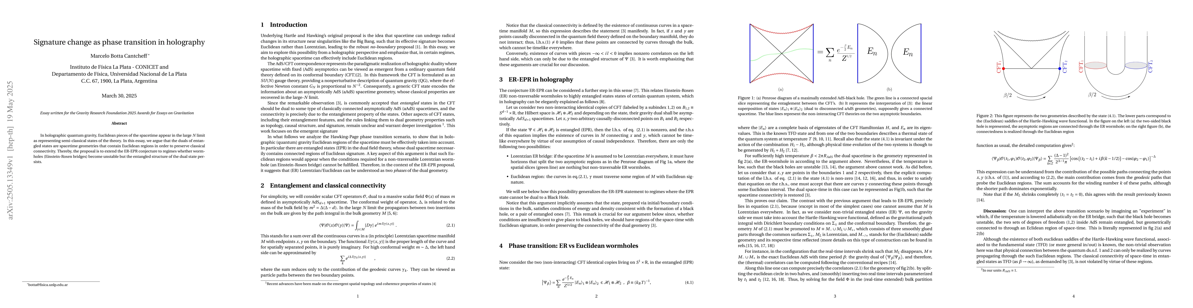 Thumbnail for Signature change as phase transition in holography