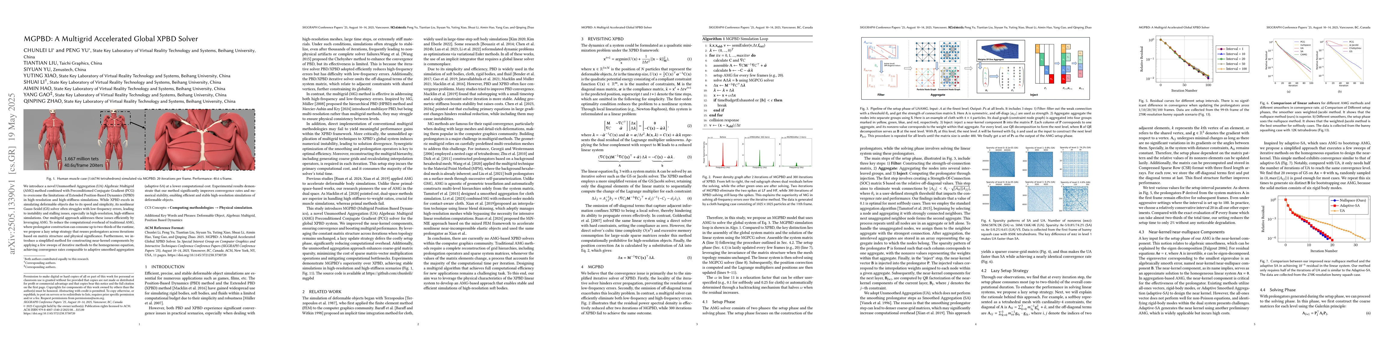 Thumbnail for MGPBD: A Multigrid Accelerated Global XPBD Solver