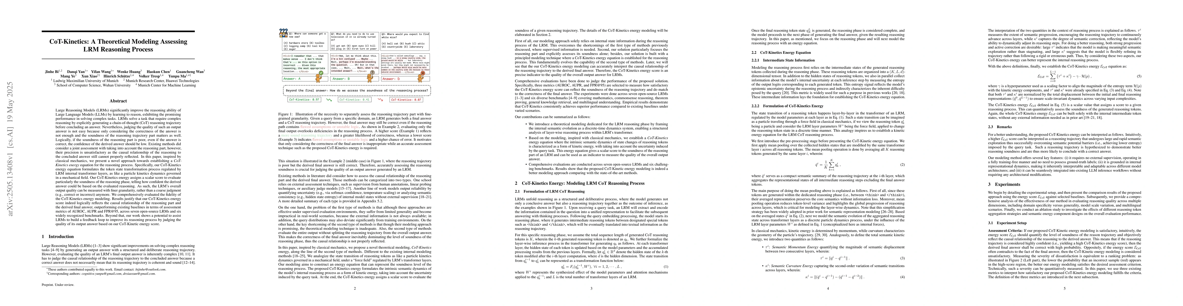 Thumbnail for CoT-Kinetics: A Theoretical Modeling Assessing LRM Reasoning Process