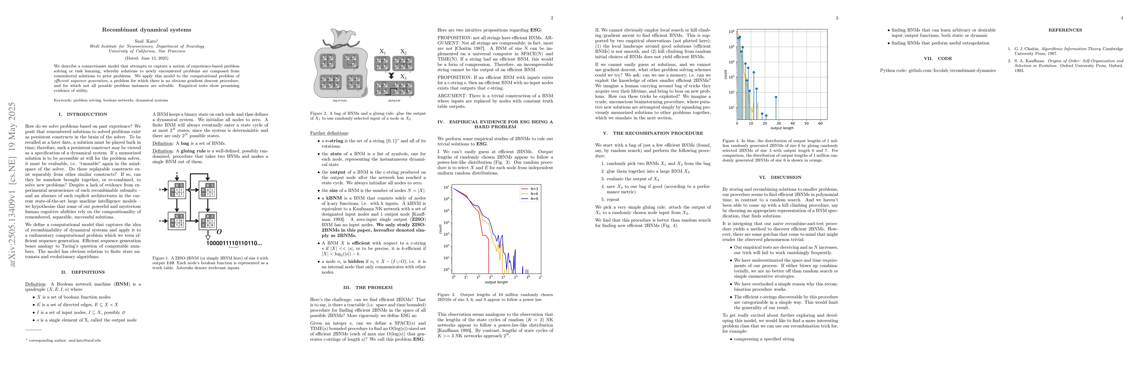 Thumbnail for Recombinant dynamical systems