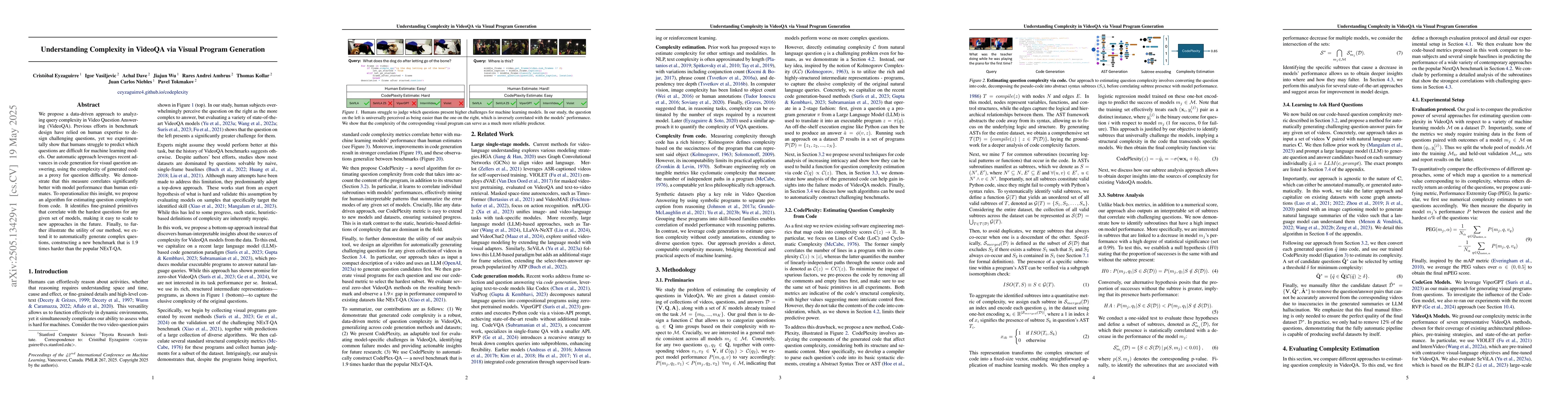 Thumbnail for Understanding Complexity in VideoQA via Visual Program Generation