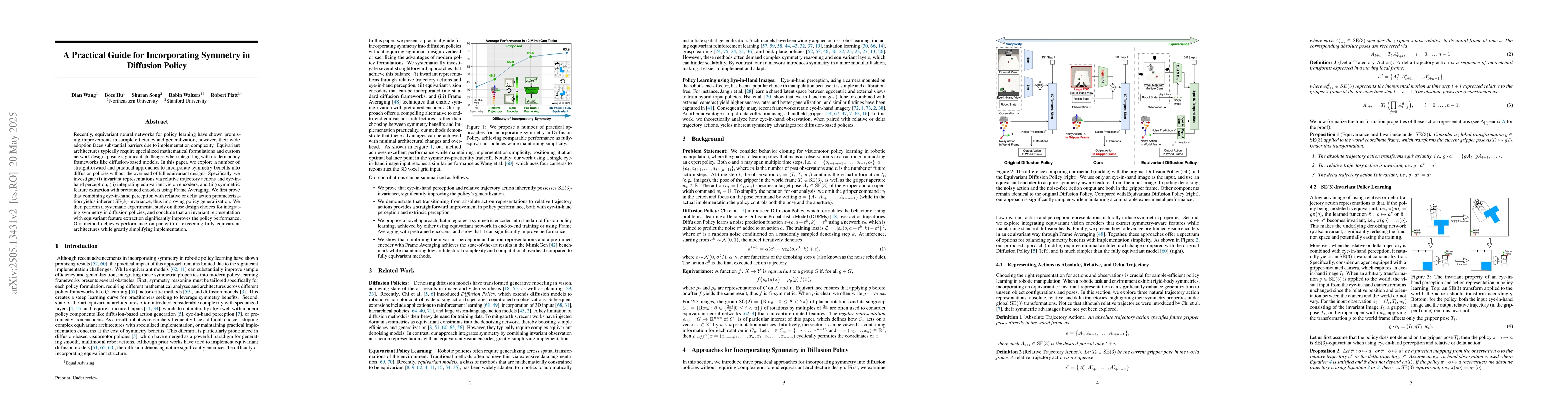 Thumbnail for A Practical Guide for Incorporating Symmetry in Diffusion Policy