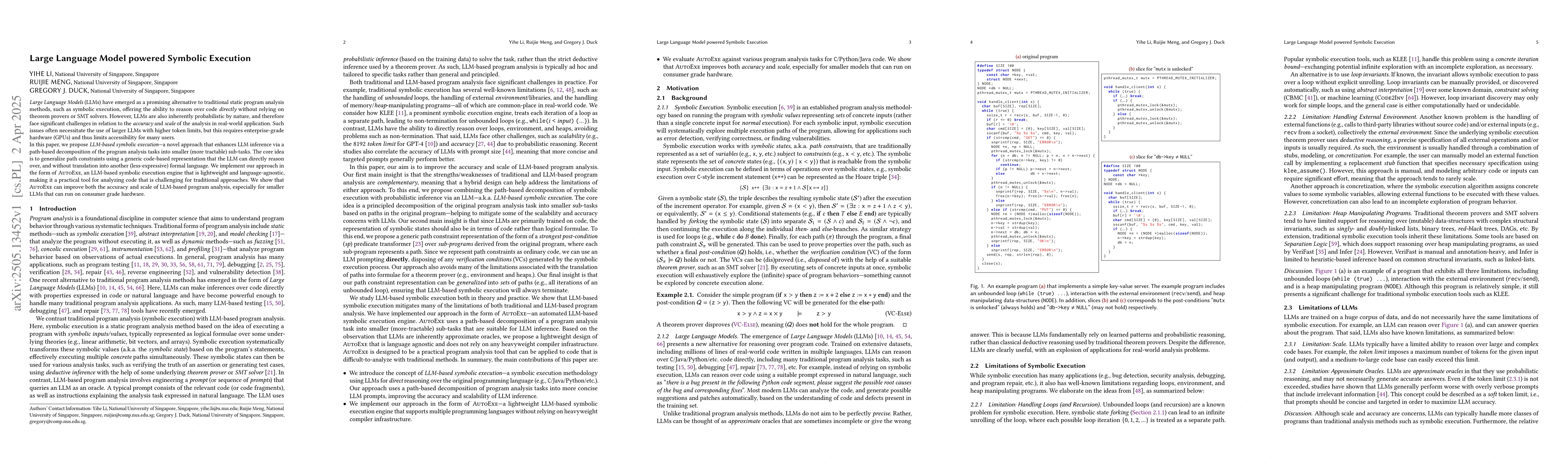 Thumbnail for Large Language Model powered Symbolic Execution