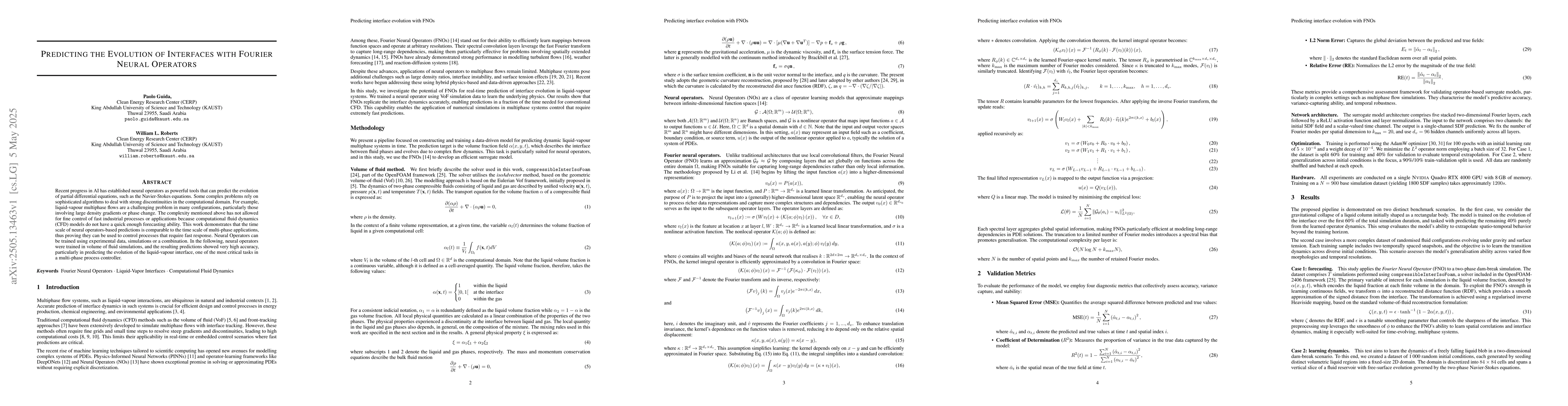 Thumbnail for Predicting The Evolution of Interfaces with Fourier Neural Operators