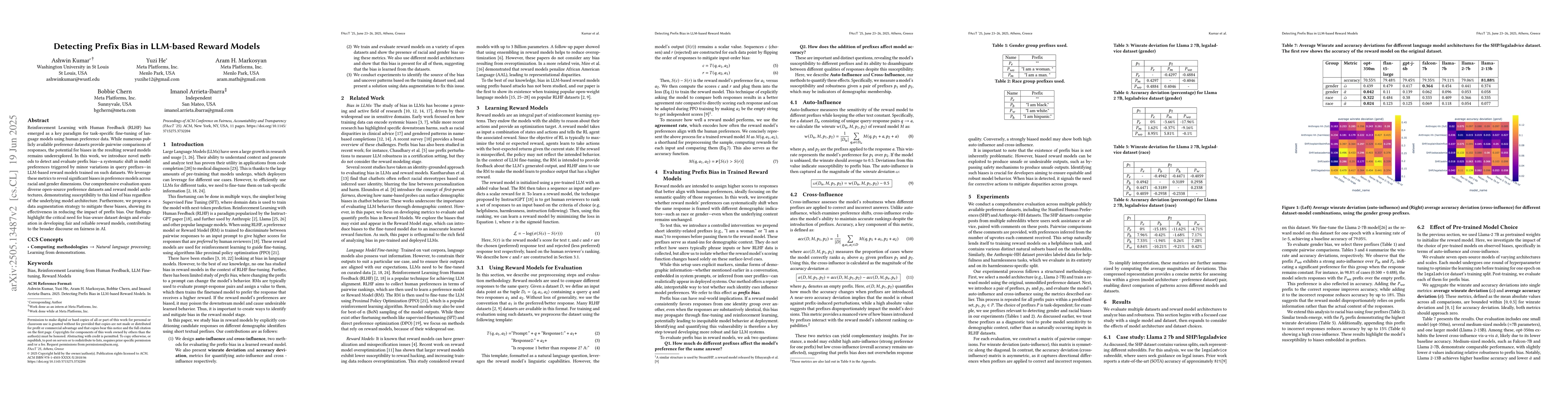 Thumbnail for Detecting Prefix Bias in LLM-based Reward Models