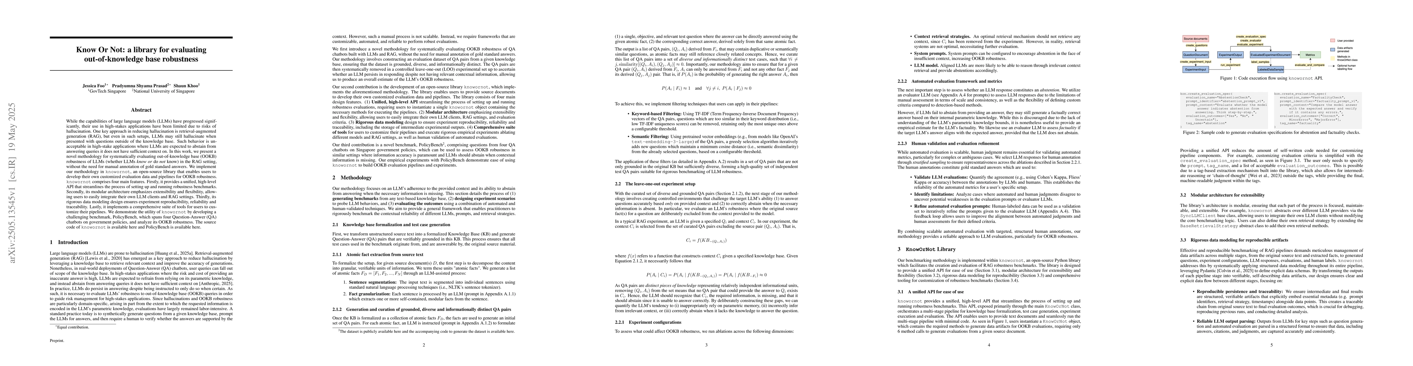 Thumbnail for Know Or Not: a library for evaluating out-of-knowledge base robustness