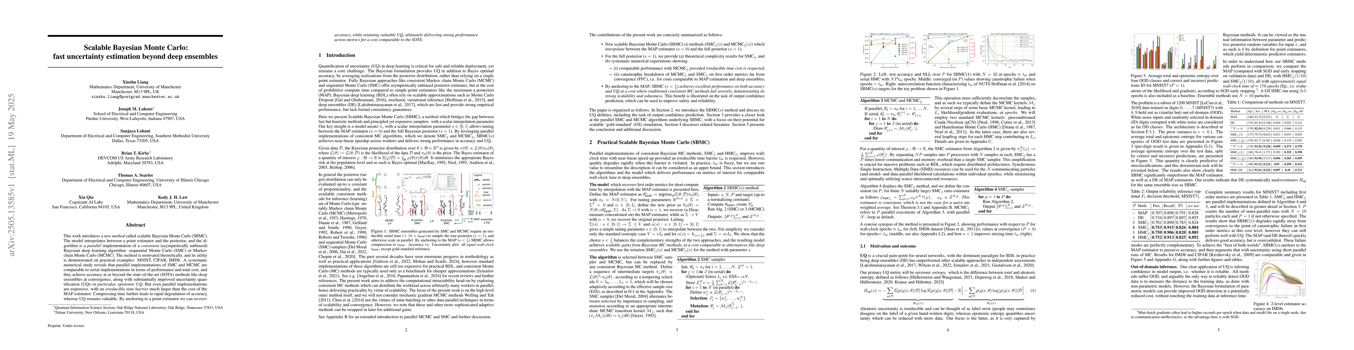 Thumbnail for Scalable Bayesian Monte Carlo: fast uncertainty estimation beyond deep
  ensembles