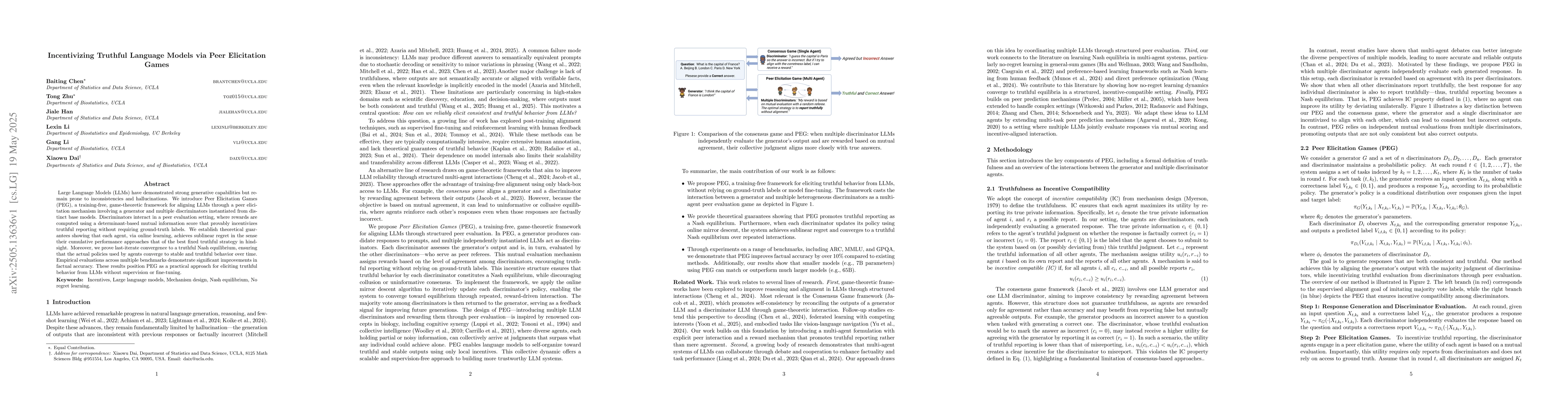 Thumbnail for Incentivizing Truthful Language Models via Peer Elicitation Games
