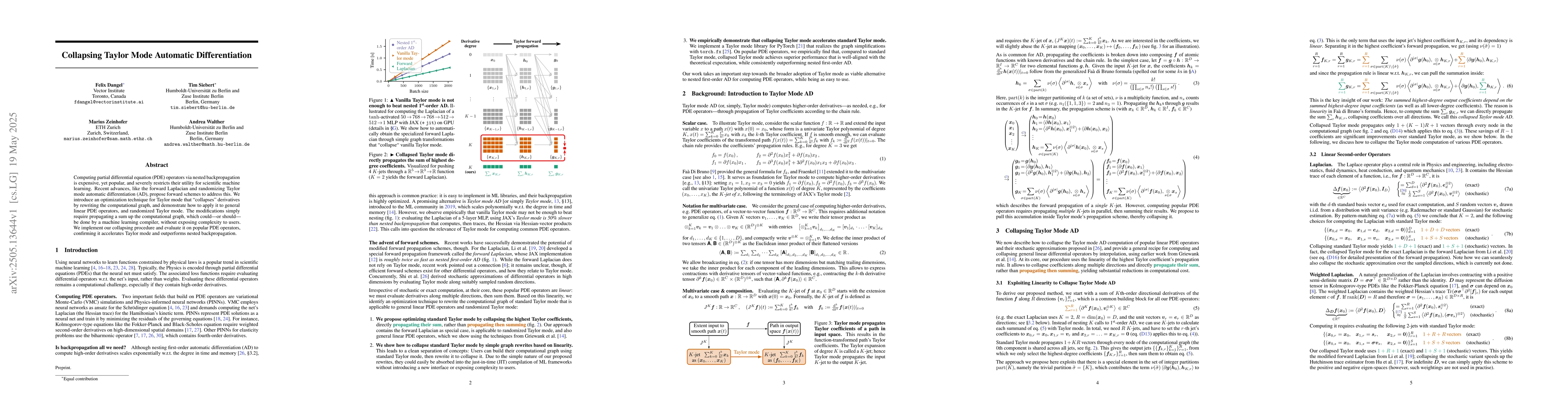 Thumbnail for Collapsing Taylor Mode Automatic Differentiation