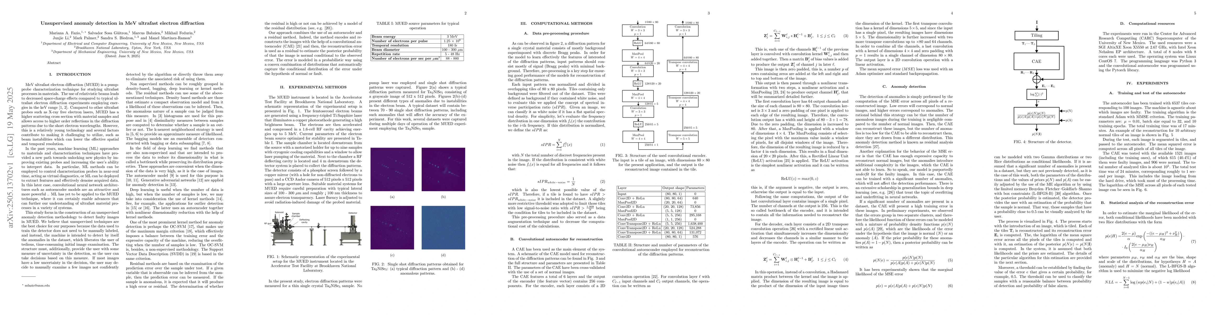 Thumbnail for Unsupervised anomaly detection in MeV ultrafast electron diffraction