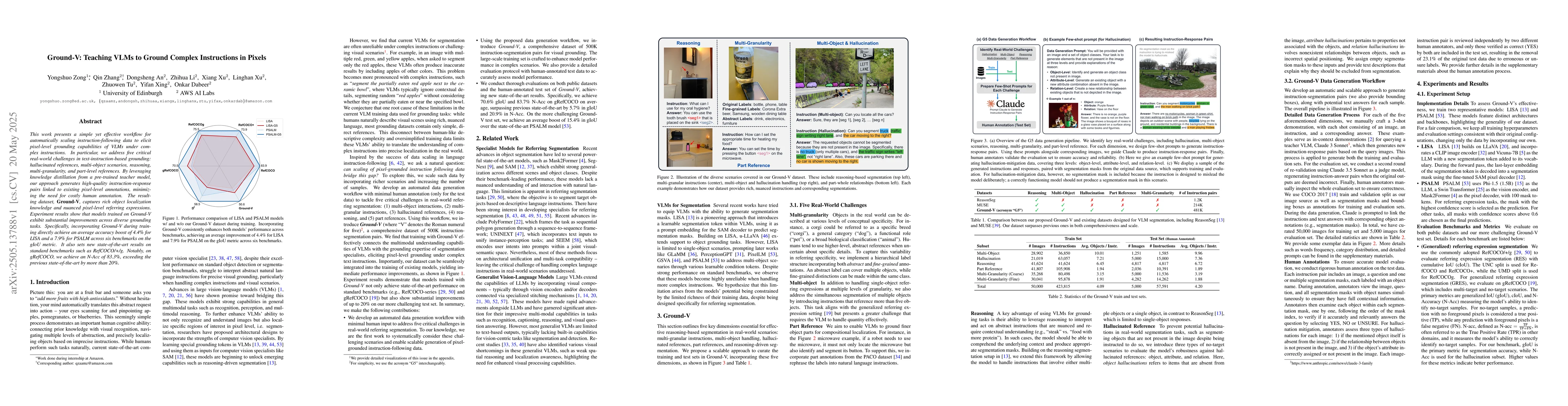 Thumbnail for Ground-V: Teaching VLMs to Ground Complex Instructions in Pixels