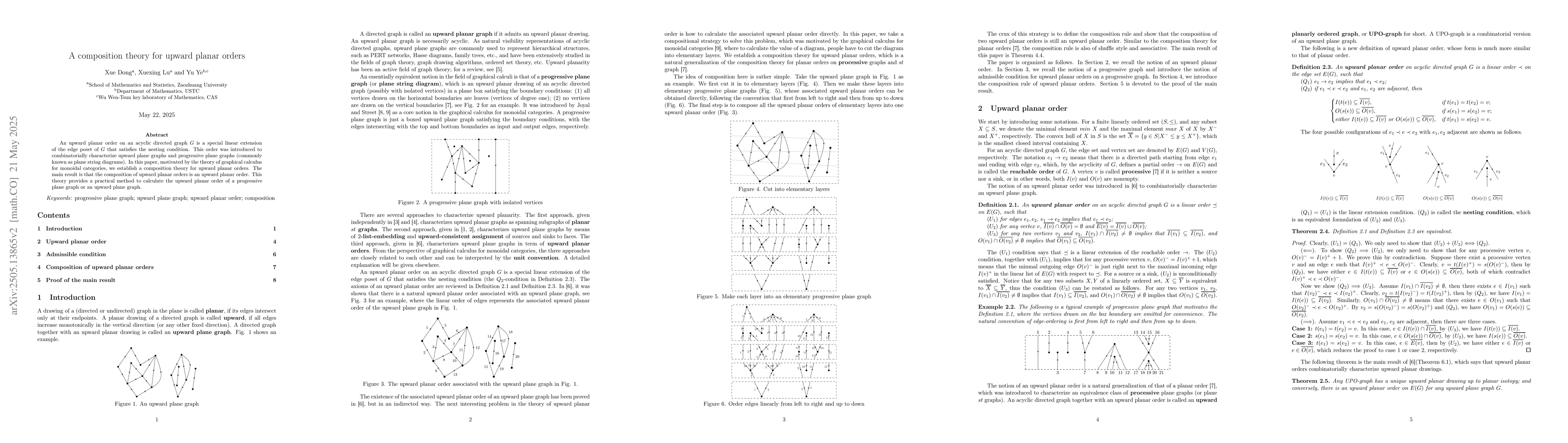 Thumbnail for A composition theory for upward planar orders