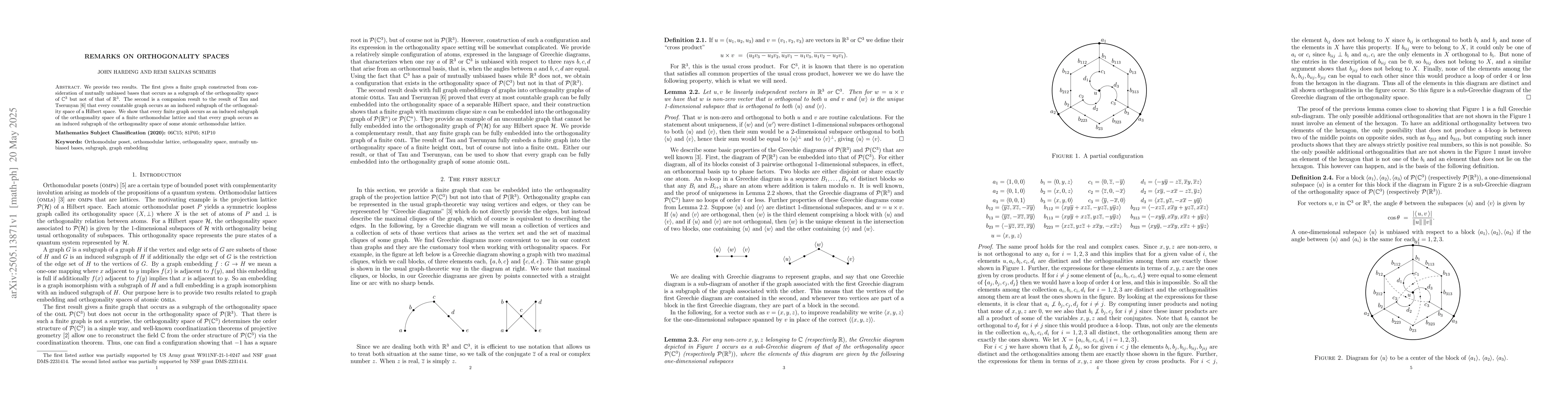 Thumbnail for Remarks on orthogonality spaces