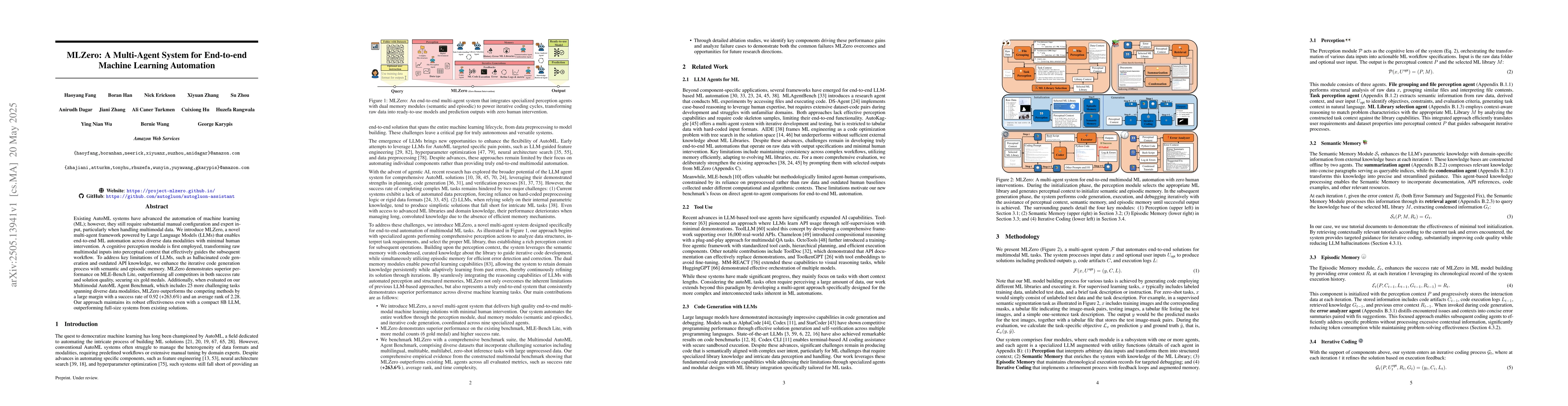 Thumbnail for MLZero: A Multi-Agent System for End-to-end Machine Learning Automation