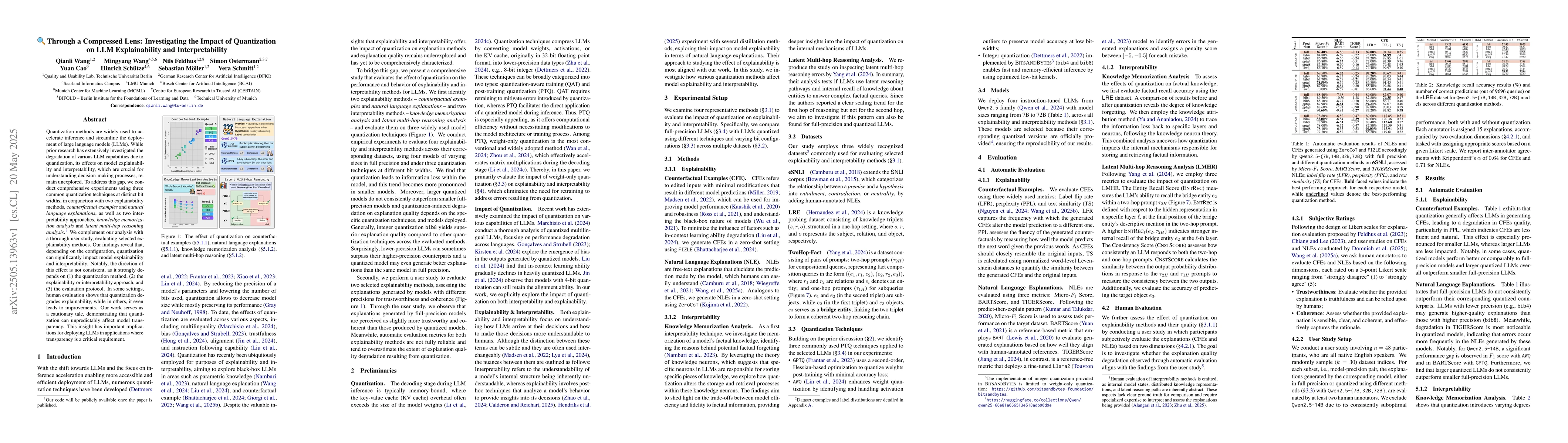 Thumbnail for Through a Compressed Lens: Investigating the Impact of Quantization on
  LLM Explainability and Interpretability