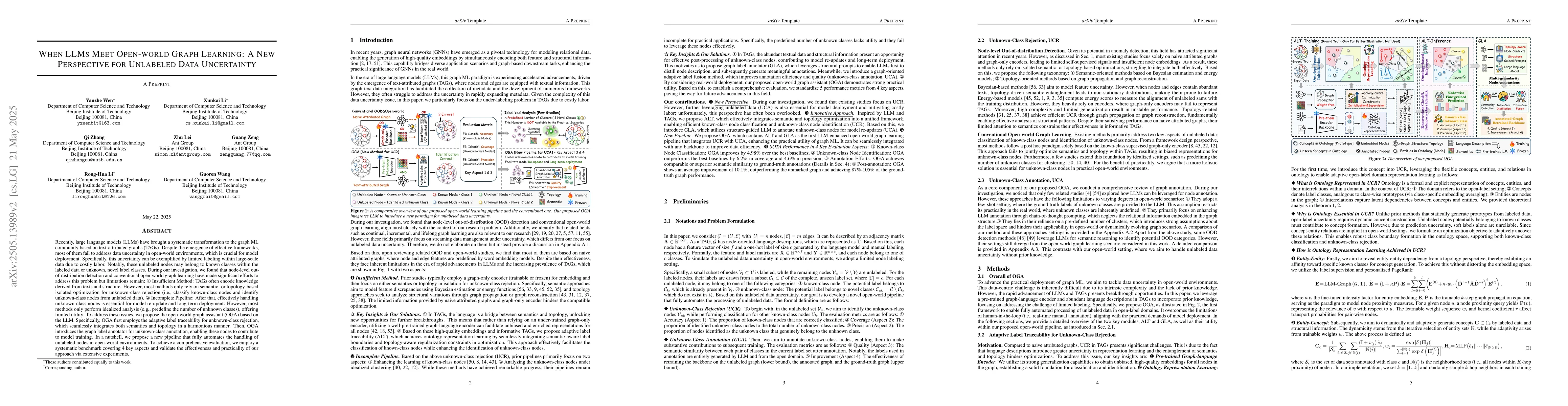 Thumbnail for When LLMs meet open-world graph learning: a new perspective for
  unlabeled data uncertainty