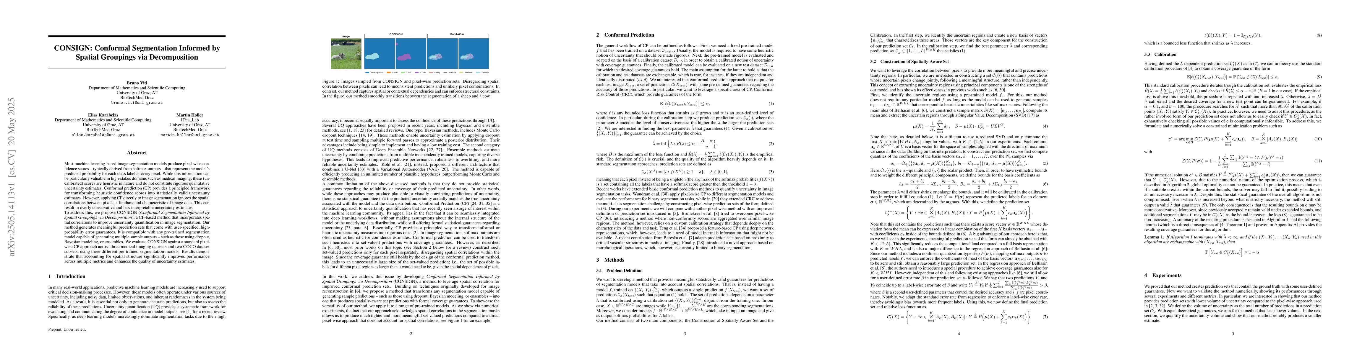Thumbnail for CONSIGN: Conformal Segmentation Informed by Spatial Groupings via
  Decomposition