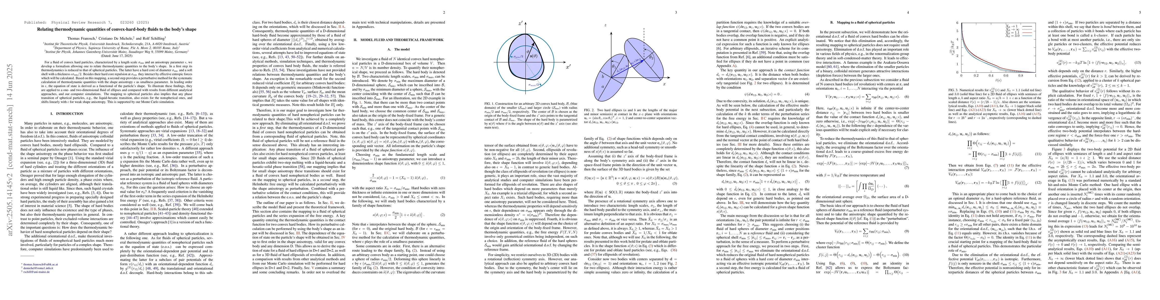 Thumbnail for Relating thermodynamic quantities of convex-hard-body fluids to the
  body's shape