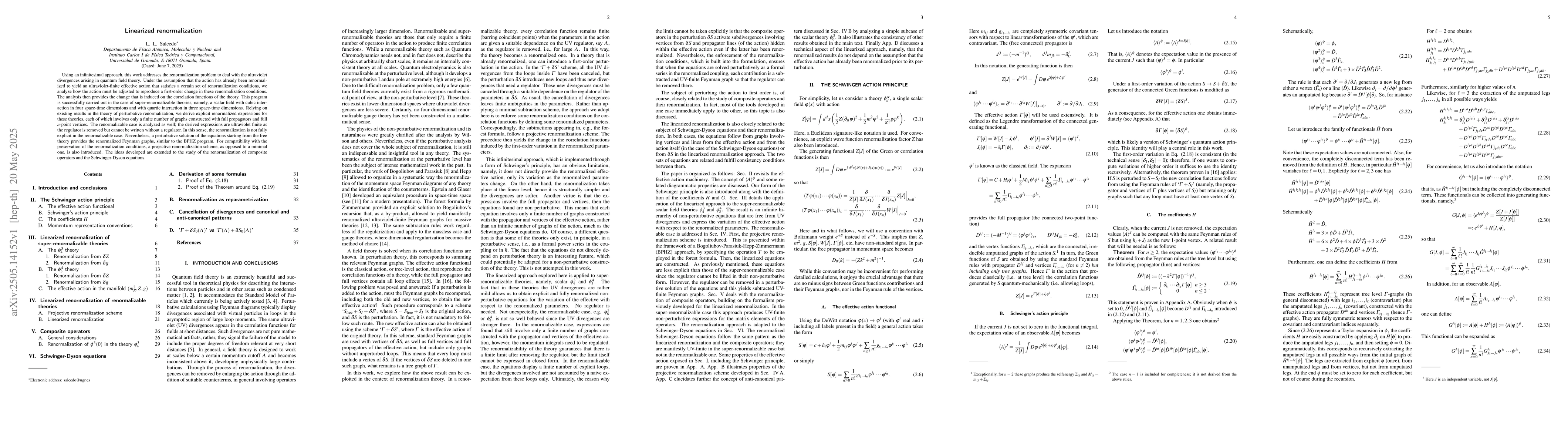 Thumbnail for Linearized renormalization